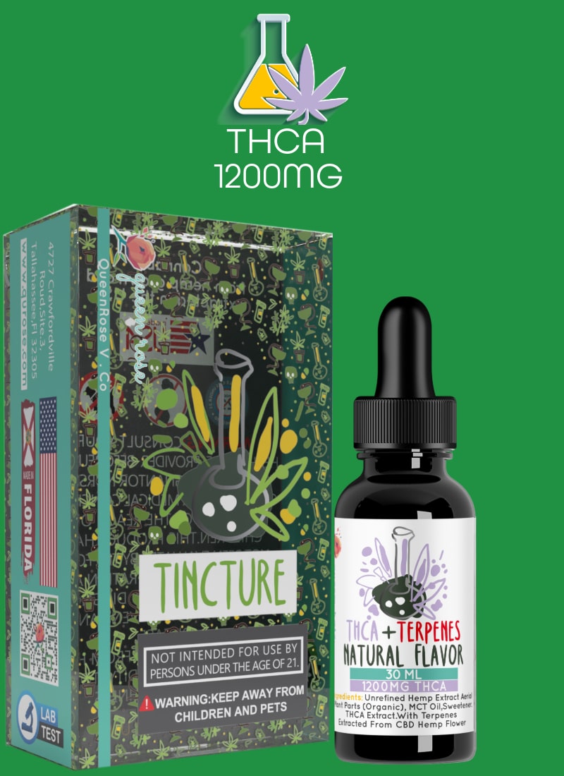 THCA (1200MG)  TINCTURE WITH Live Resin  30 Ml