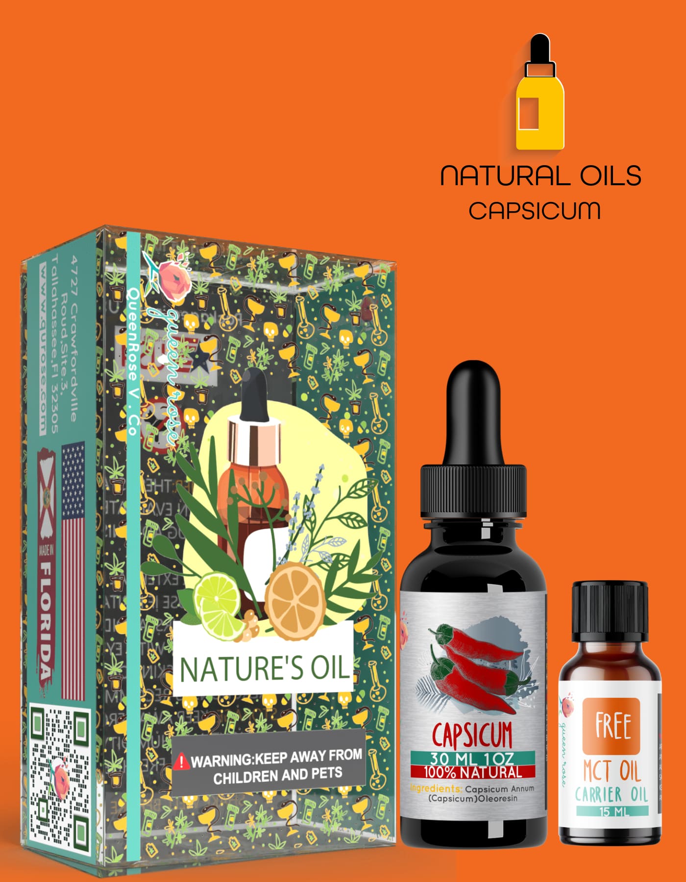 CAPSICUM OIL 30 Ml & 60 Ml