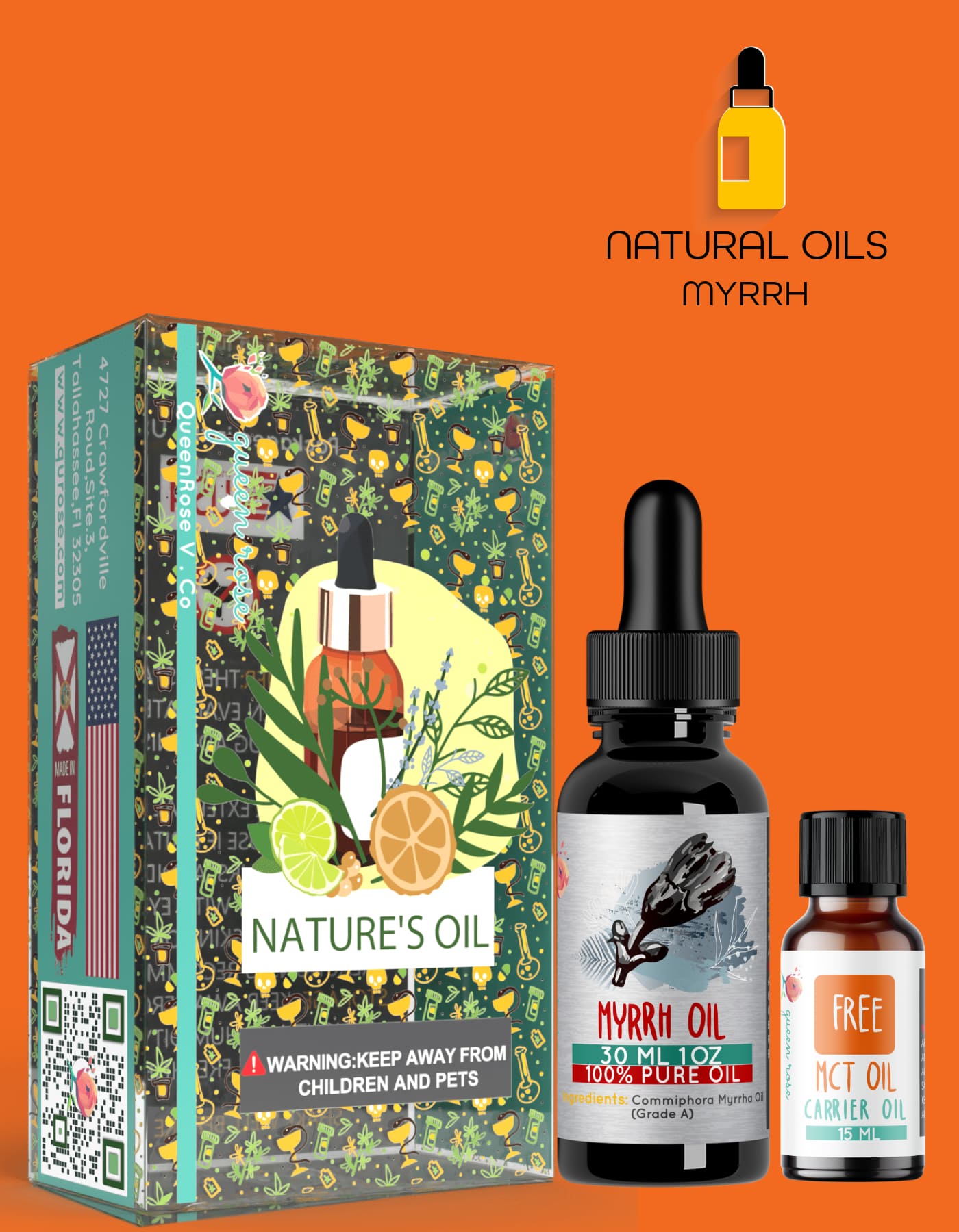 MYRRH ESSENTIAL OIL  30 Ml  &   60 Ml