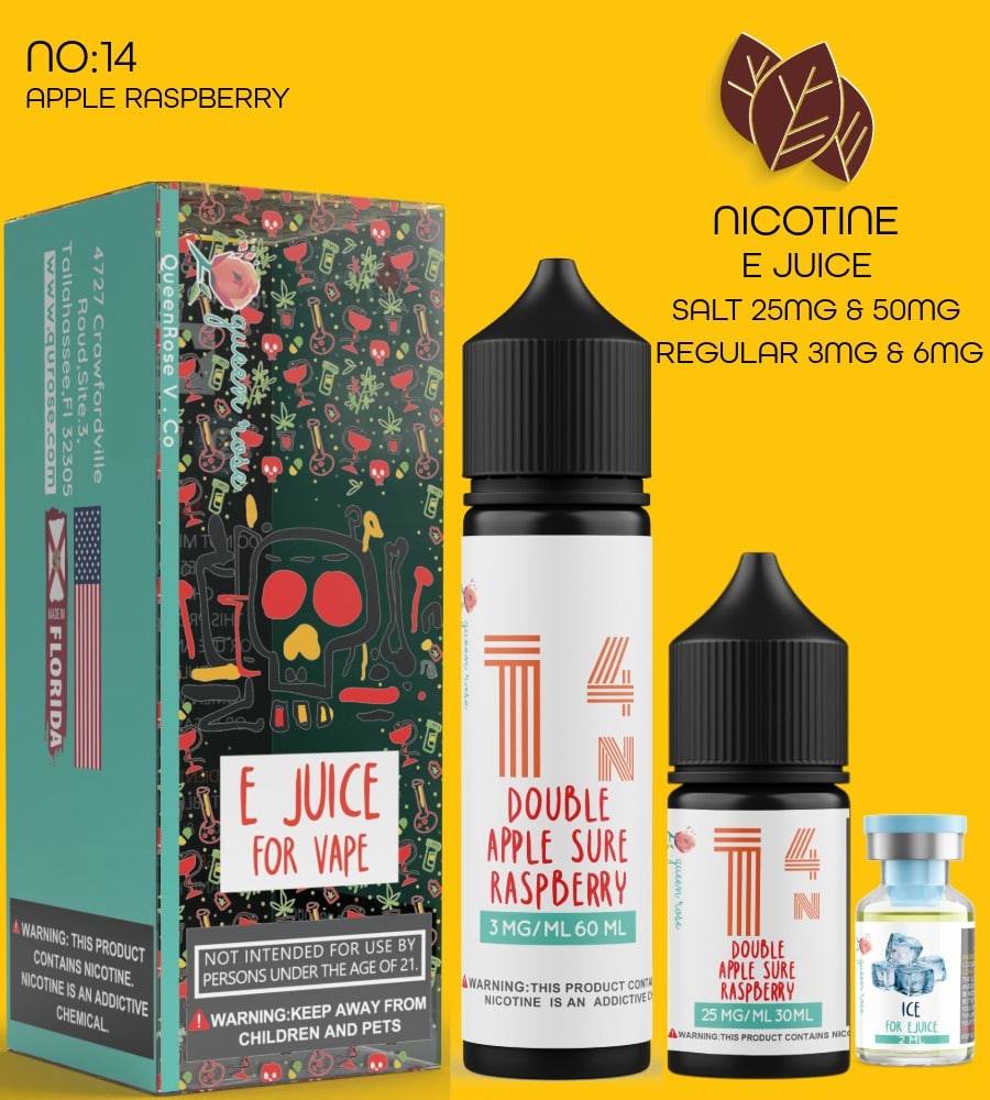 APPLE RASPBERRY E JUICE FOR VAPE NO:14