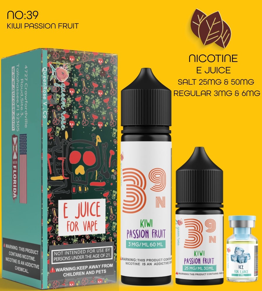 KIWI PASSION FRUIT  E JUICE FOR VAPE NO:39